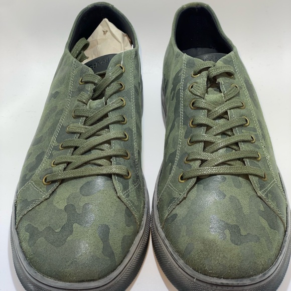 Camouflage Men’s 13D Belvedere Studio Sneakers Oliver Green Suede Leather - Picture 6 of 7